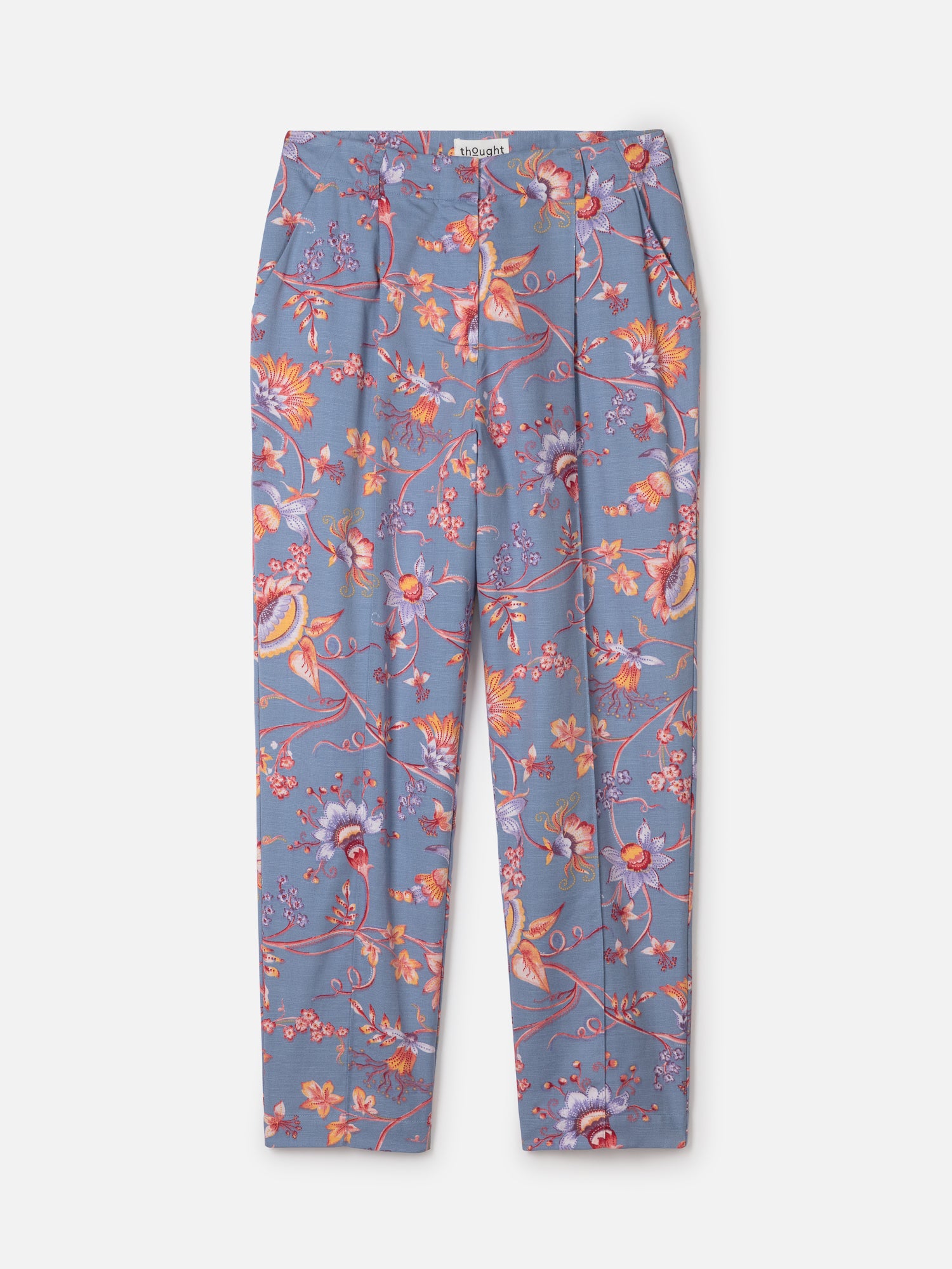 Meadow Tencel™ Floral Tapered Trousers - Lavender Blue