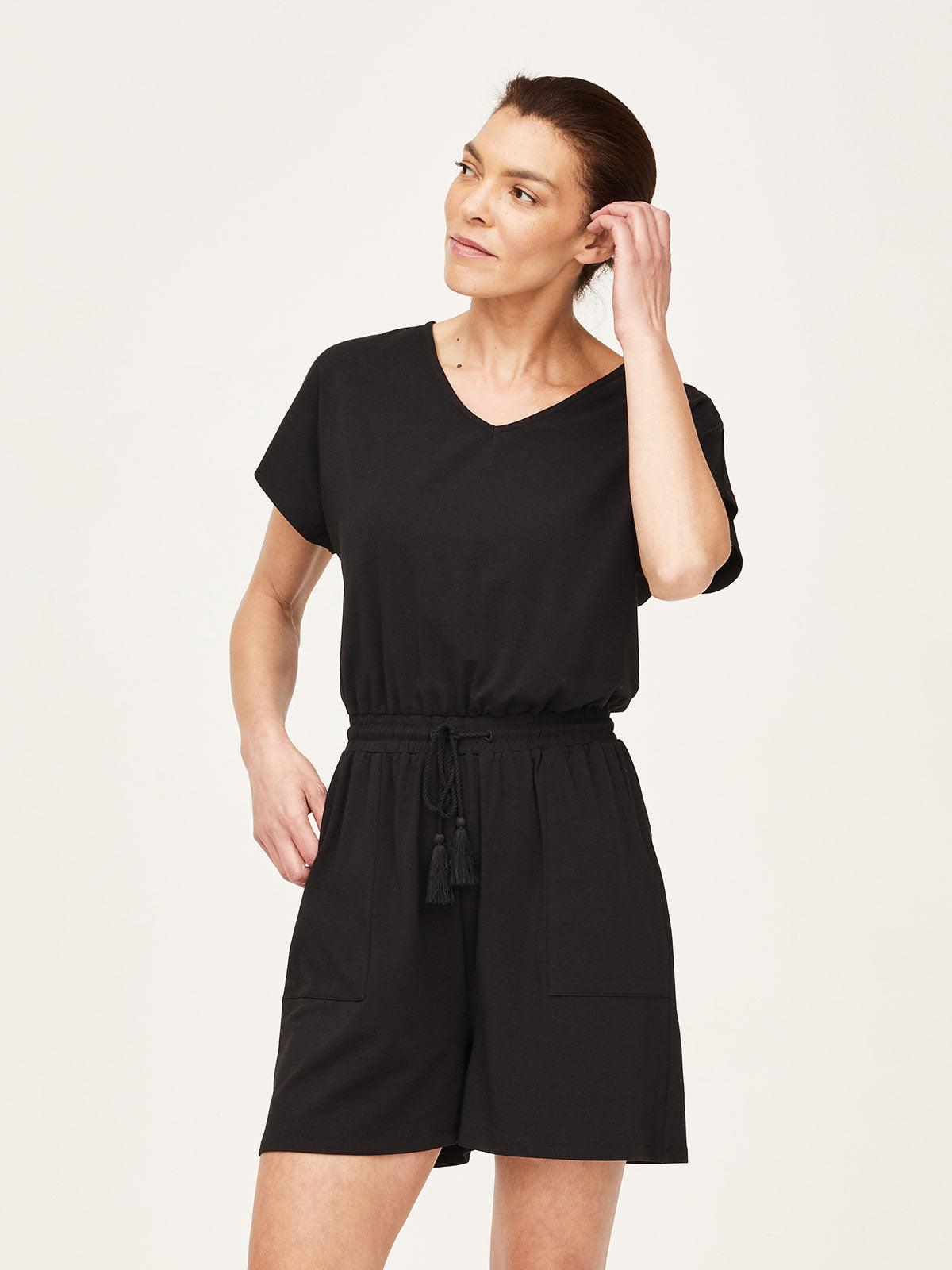 Naomi Tencel™  & Organic Cotton Short Sleeve Playsuit - Thought Clothing UK