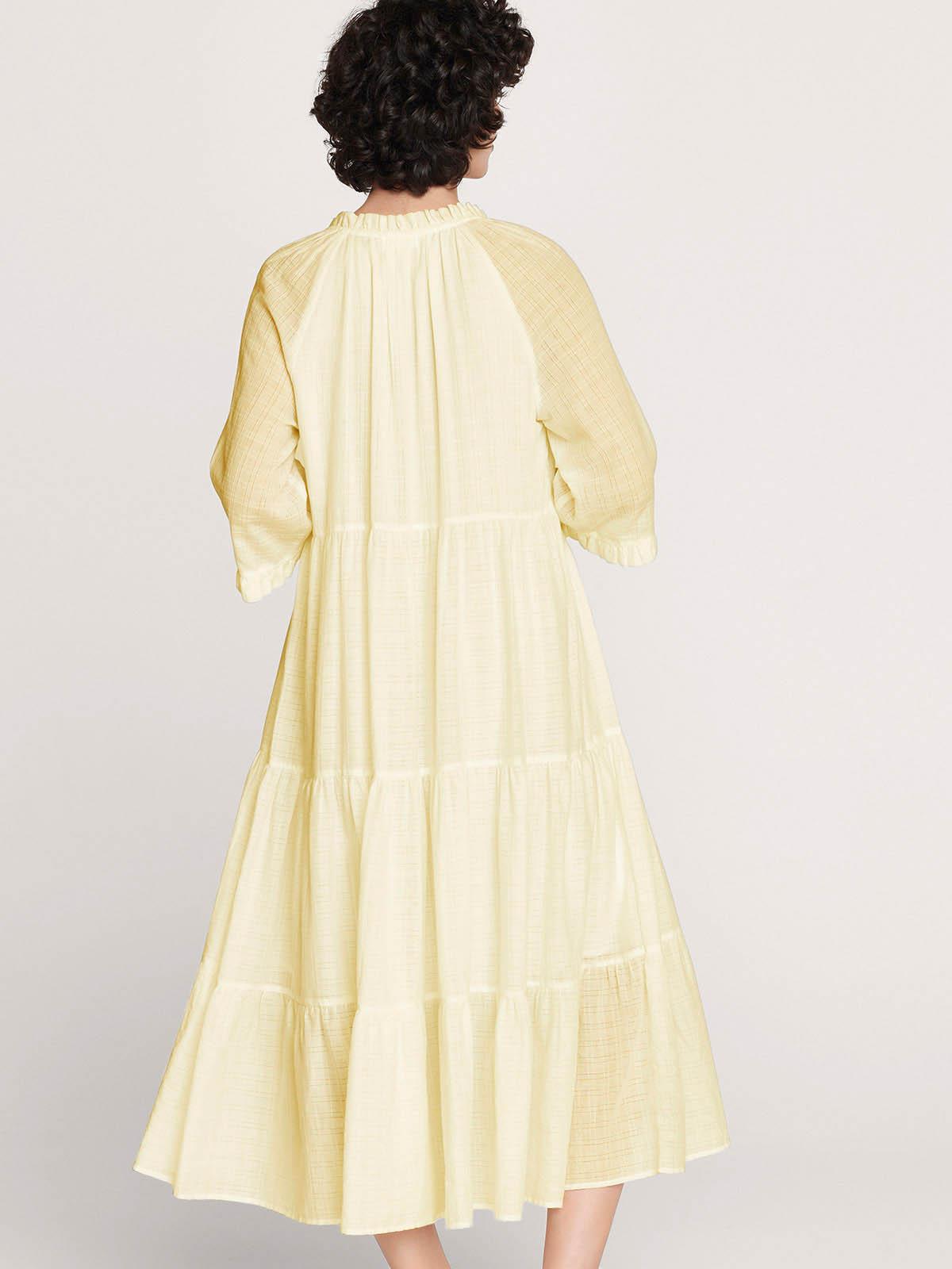 Dianella Organic Cotton Midi Trapeze Dress - Thought Clothing UK