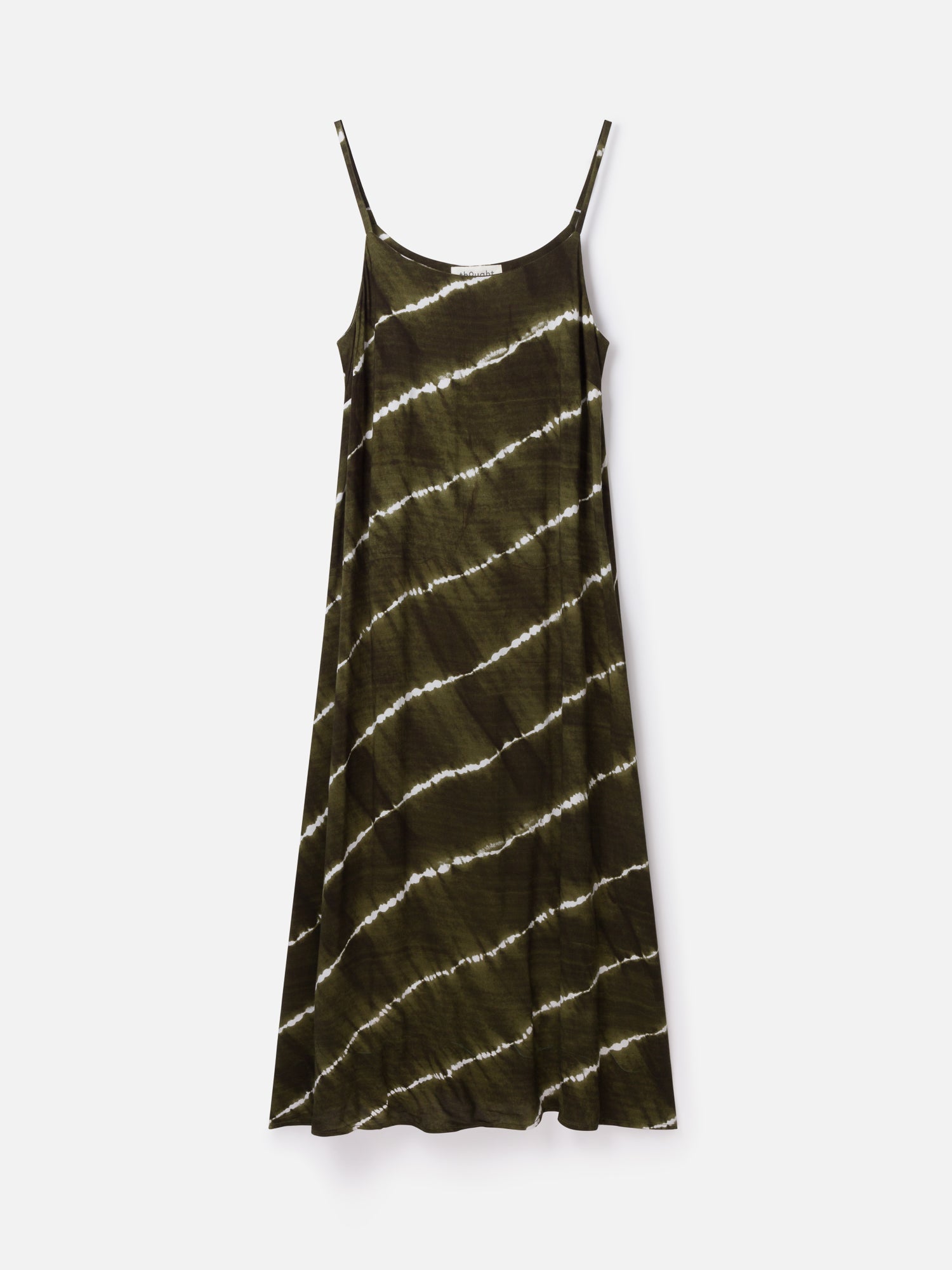 Tie Dye Lenzing™ Ecovero™ Cami Dress - Dark Green