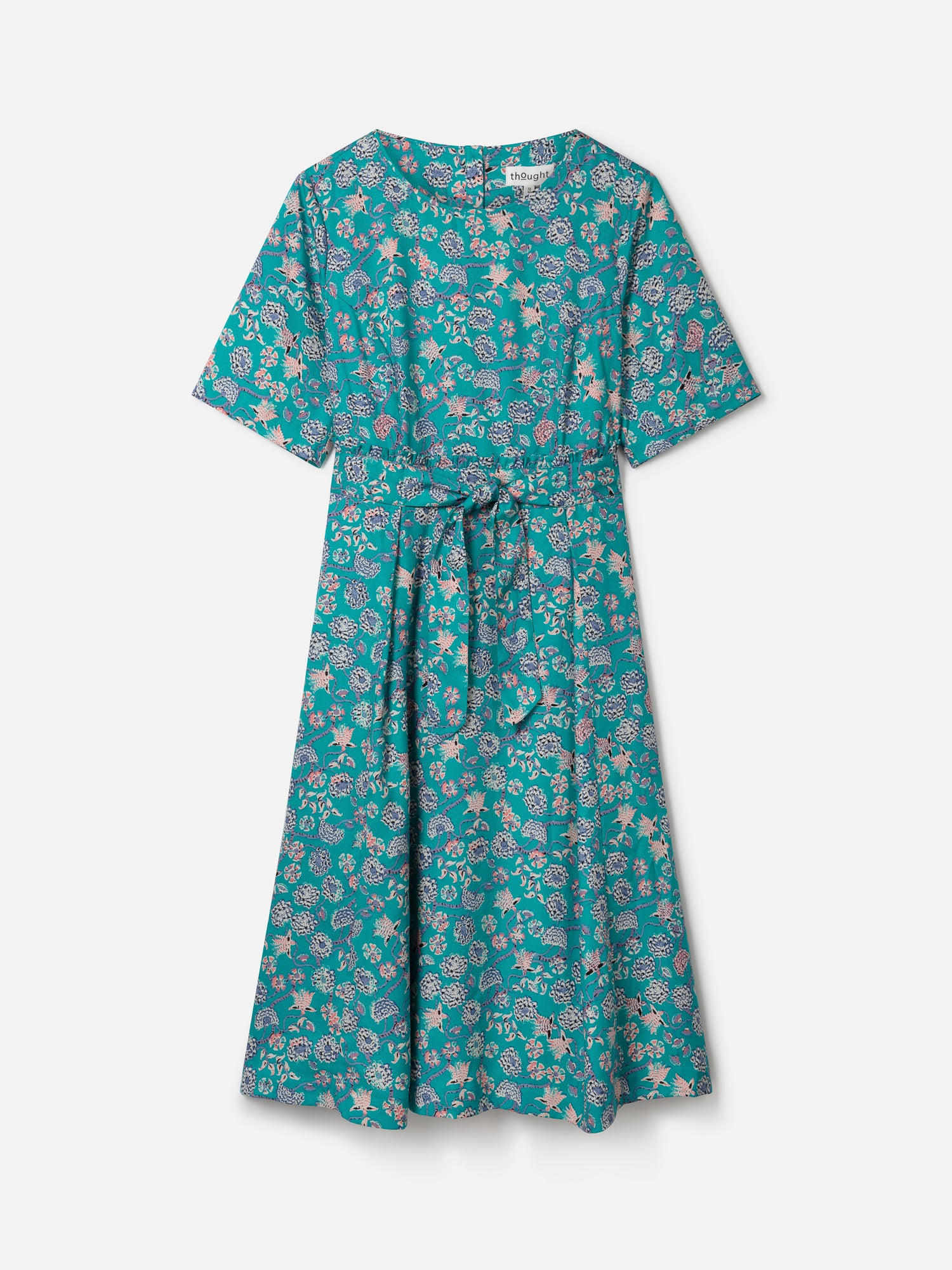 Chandri Tencel™ Crepe Belted Dress - Midori Green
