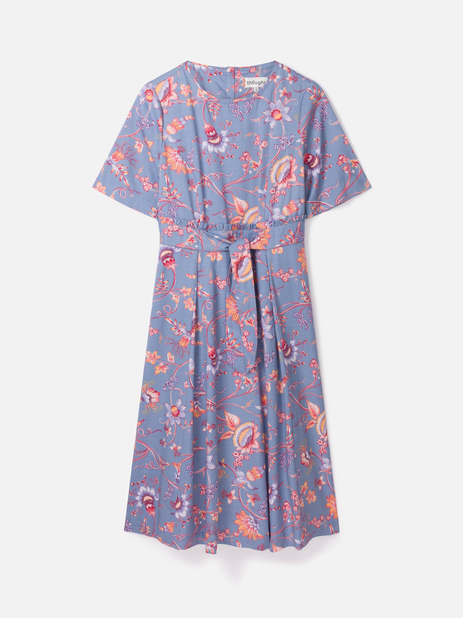 Meadow Tencel™ Floral Tie Waist Dress - Lavender Blue