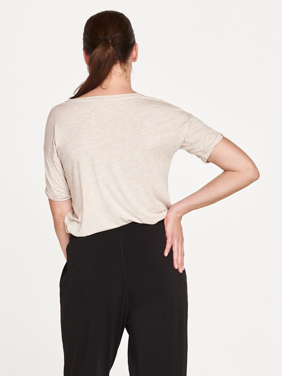 Eliza Naturally Soft Short Sleeve SeaCell™ T-Shirt - Cream