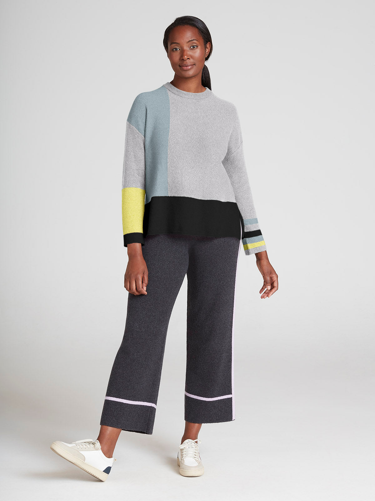 Helene Organic Cotton Knit Jogger - Multi