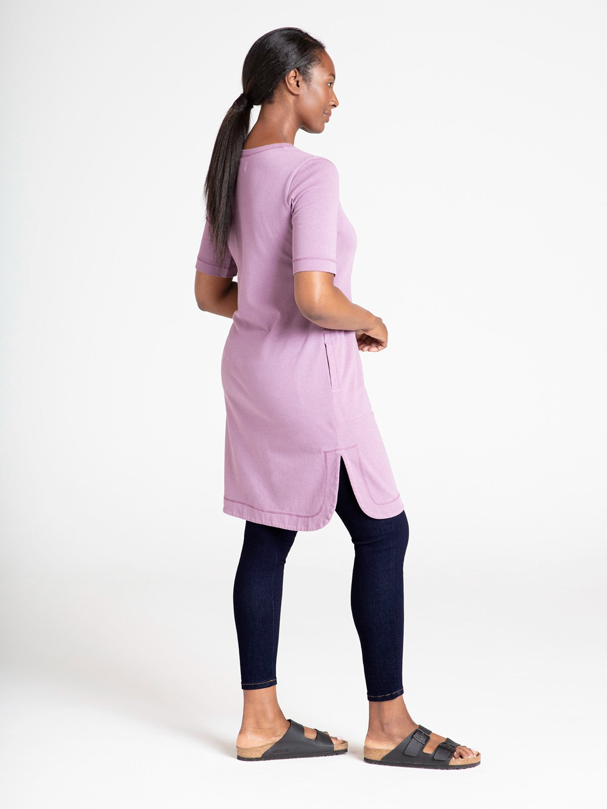 Milani  Fairtrade Organic Cotton Sweat Dress - Lilac Purple
