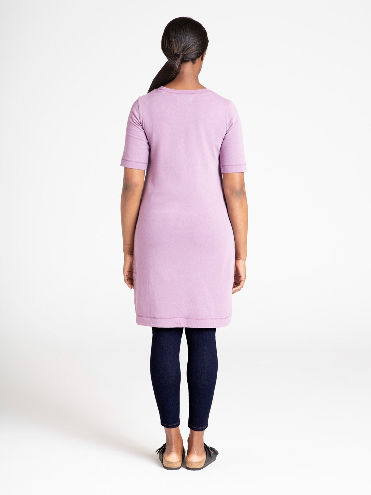 Milani  Fairtrade Organic Cotton Sweat Dress - Lilac Purple