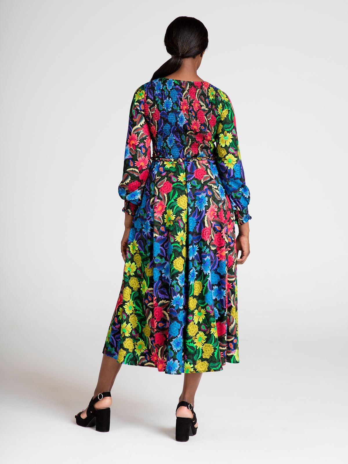 Kira Tencel™ Floral Midi Dress- Multi