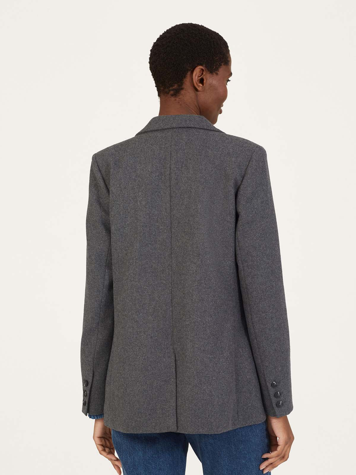 Julissa GRS Recycled Wool Blazer - Charcoal Grey