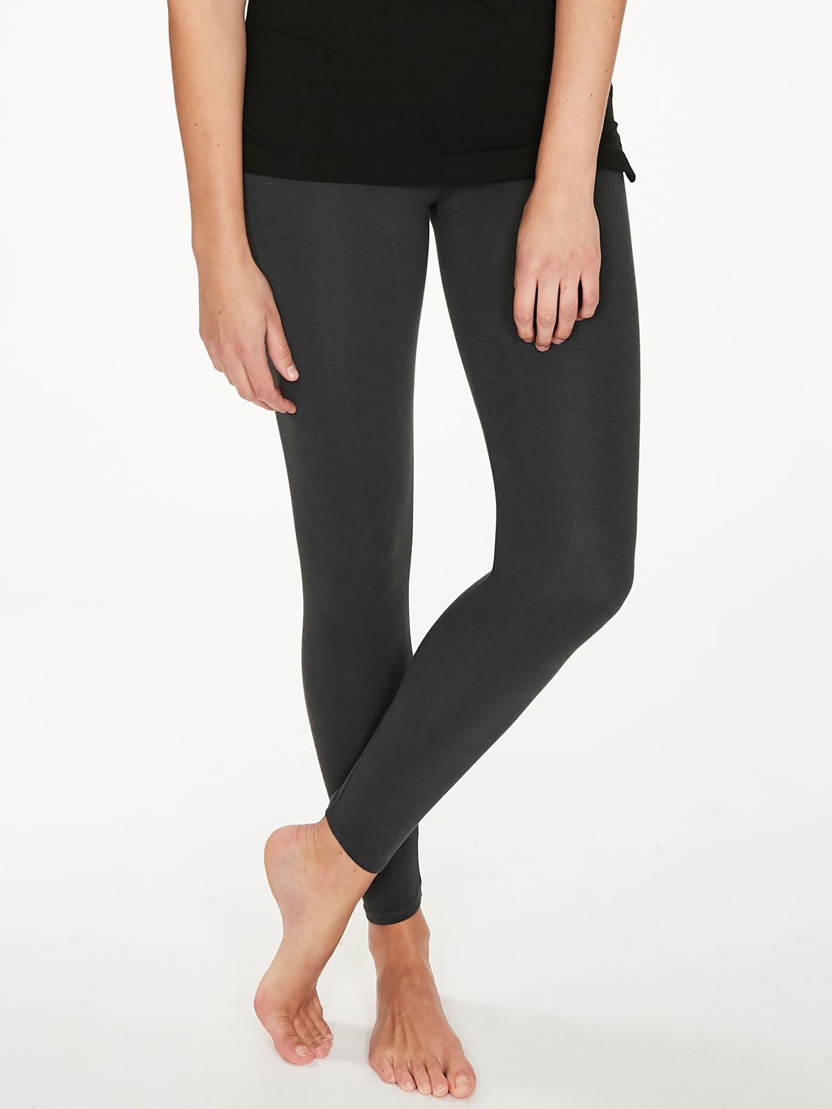 Terry Leggings Pants-Bamboo-Black-Women's Sustainable Ethical Green Clothes  – House of Bamboo