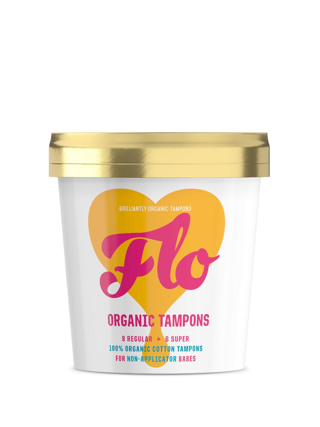 Flo Non-Applicator Organic Cotton Tampons - Thought Clothing UK