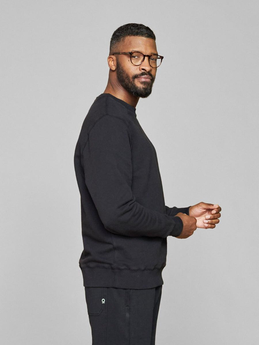 Rohan Gots & Fairtrade Sweatshirt - Washed Black - Thought Clothing UK