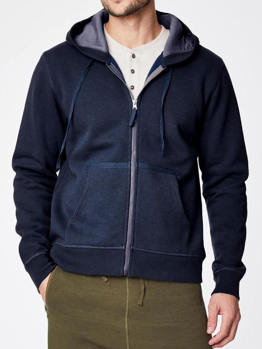 Paolo Hoody - Navy - Thought Clothing UK