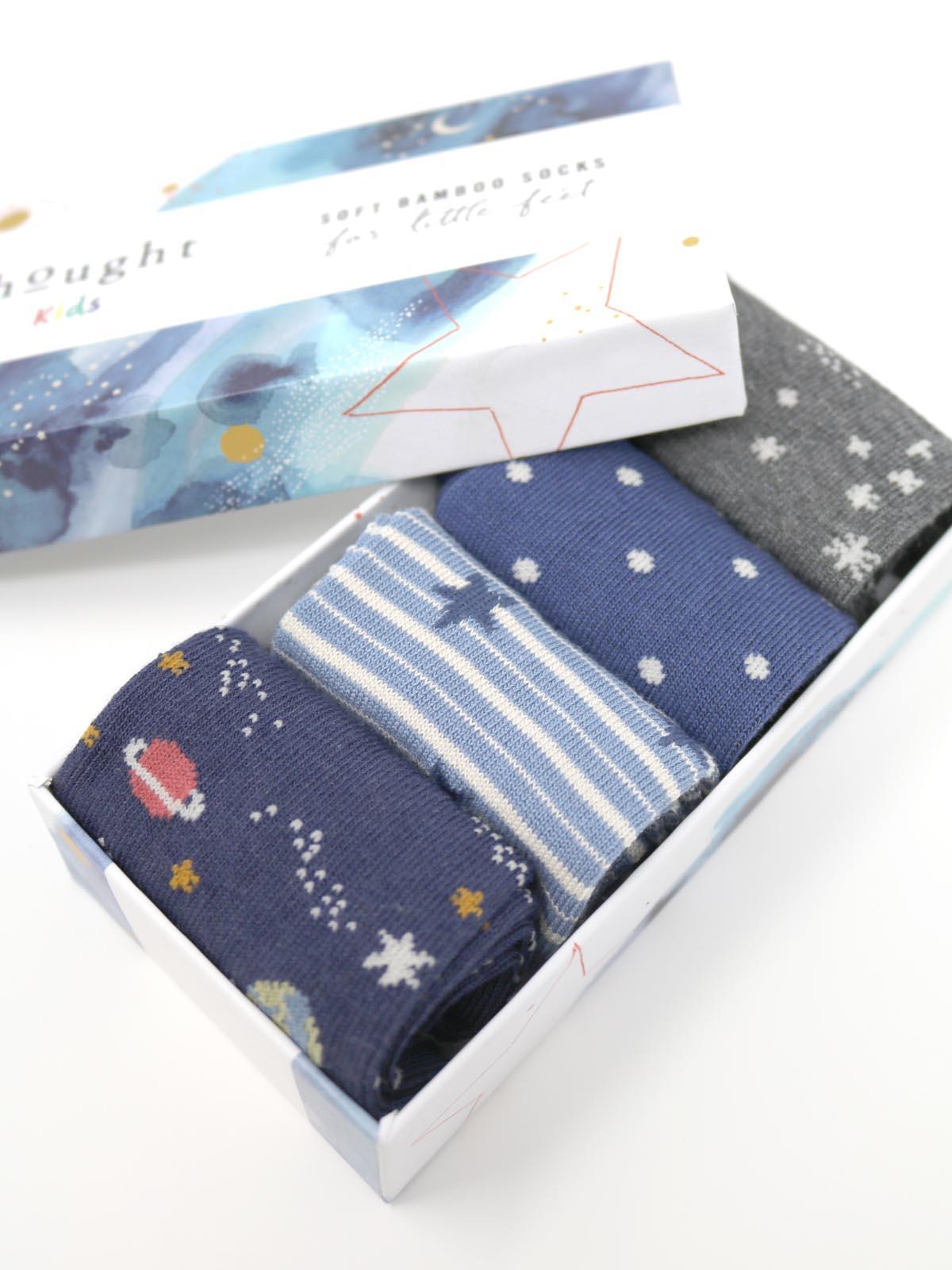 Twinkle Bamboo Baby Night Sky Socks Gift - Thought Clothing UK