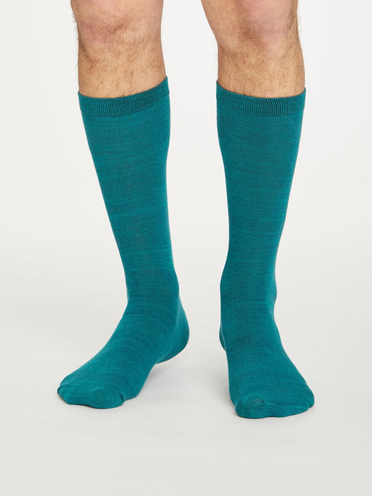 Lisket Organic Cotton Socks - Deep Teal - Thought Clothing UK