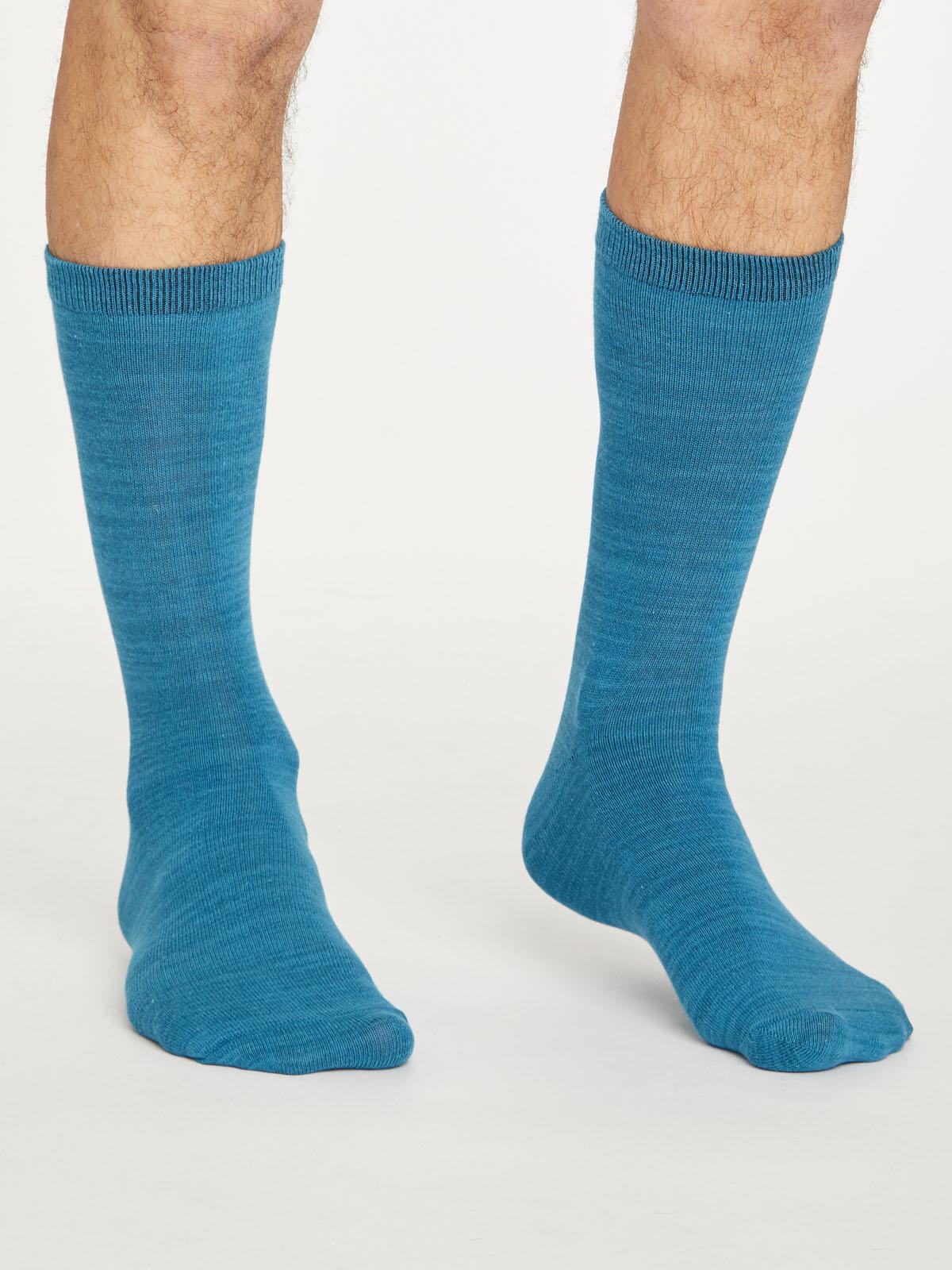 Lisket Organic Cotton Socks - Ink Blue - Thought Clothing UK