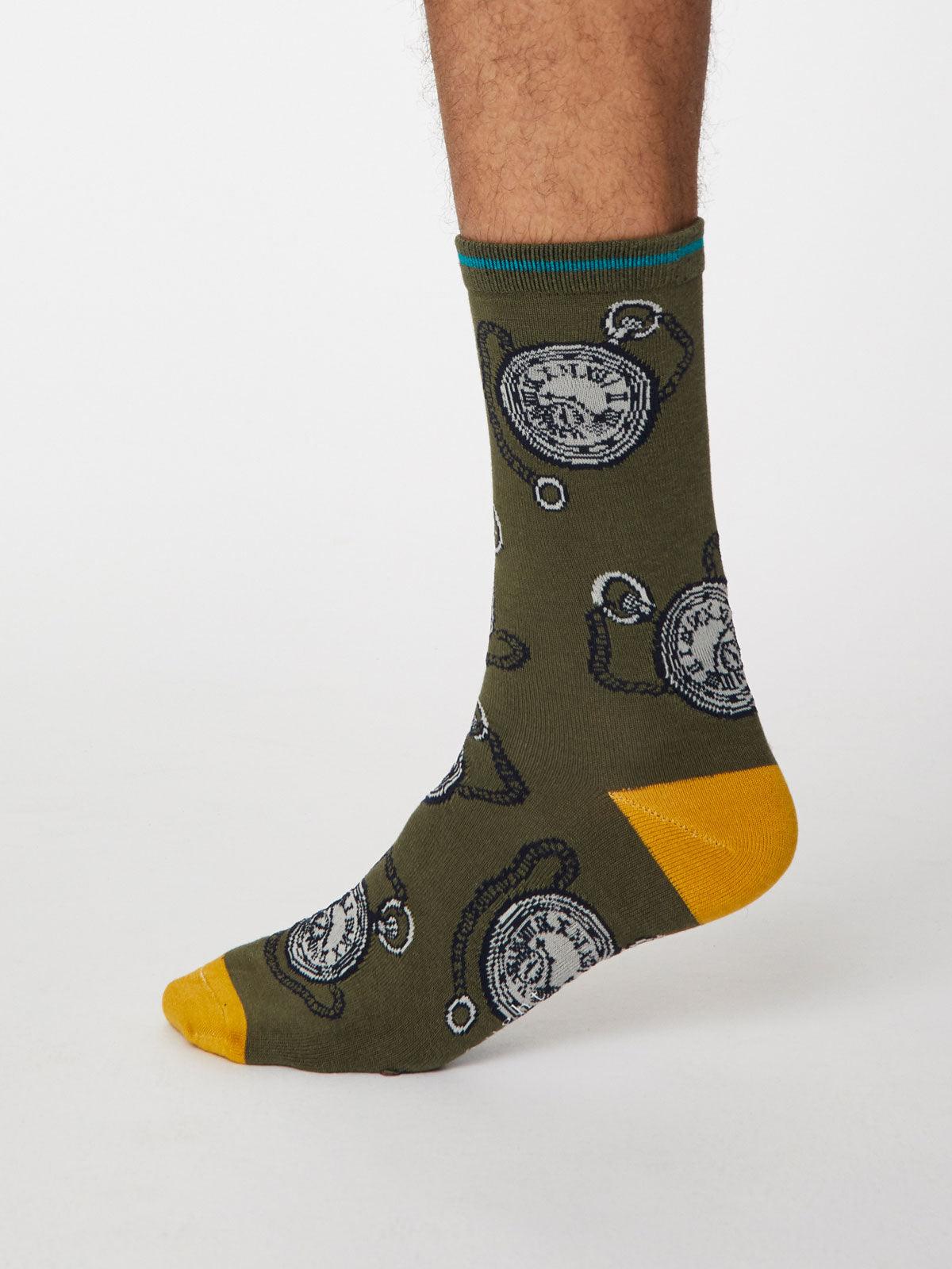 Momento Socks - Khaki Green - Thought Clothing UK