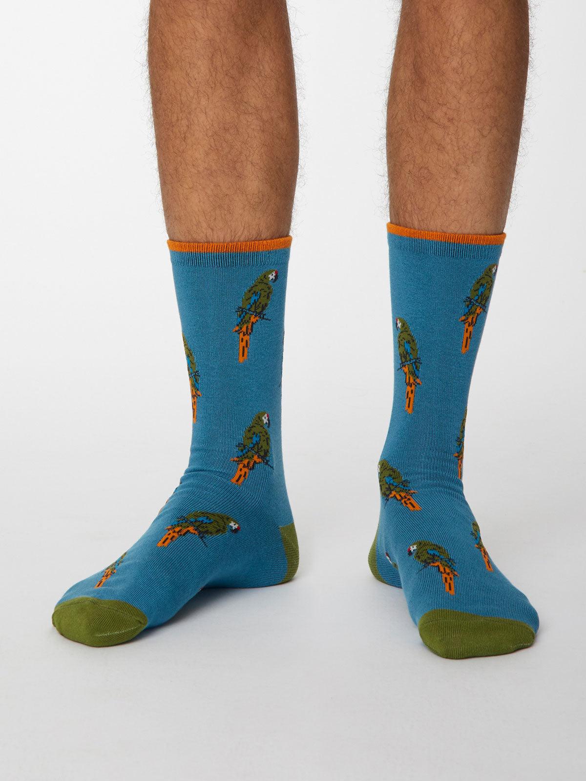 Pappagallo Socks - Dusty Blue - Thought Clothing UK