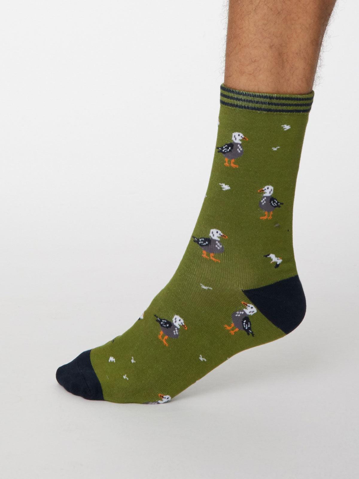 Pesca Socks - Olive Green - Thought Clothing UK