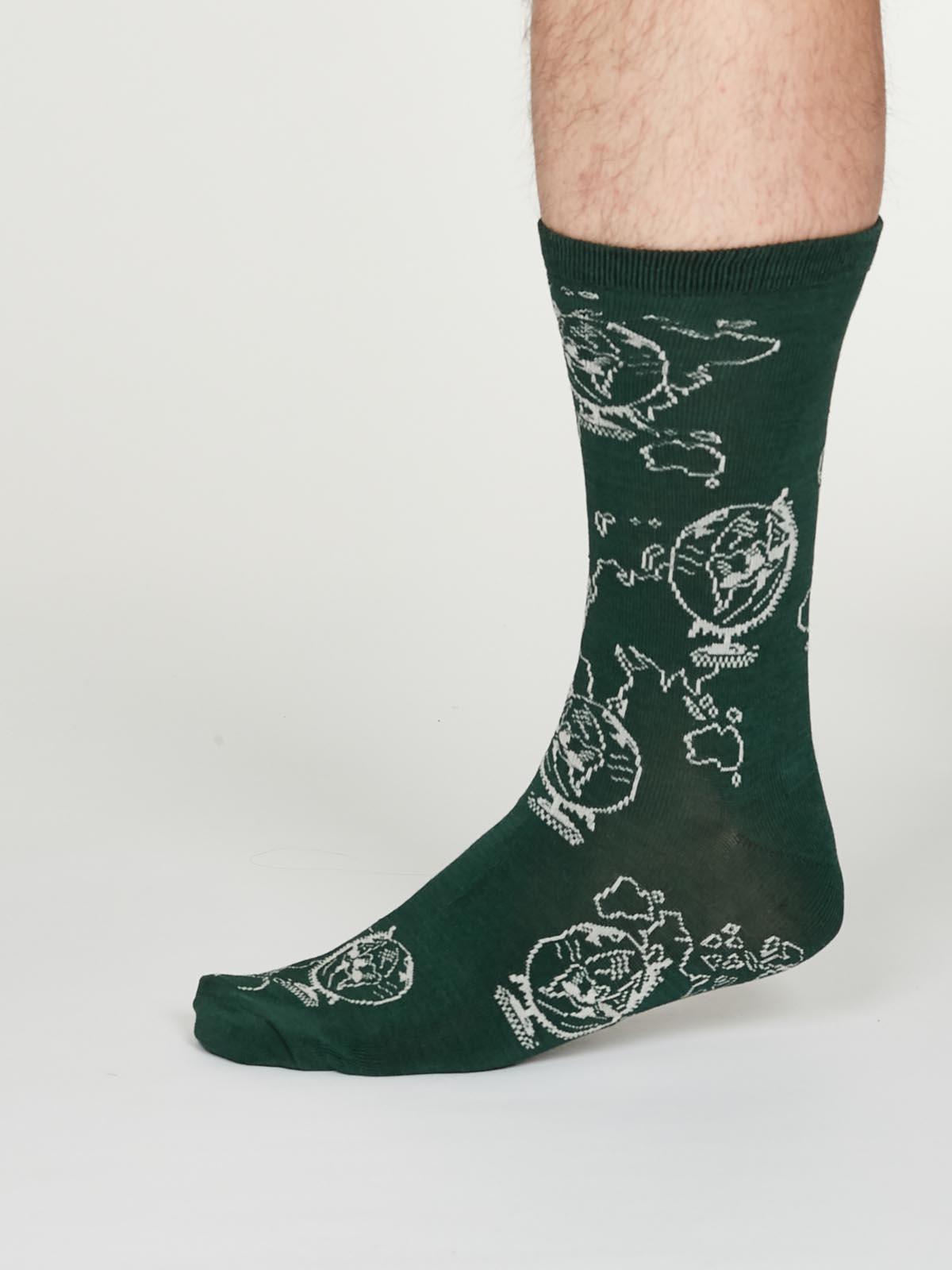 Thaddens Socks - Forest Green - Thought Clothing UK