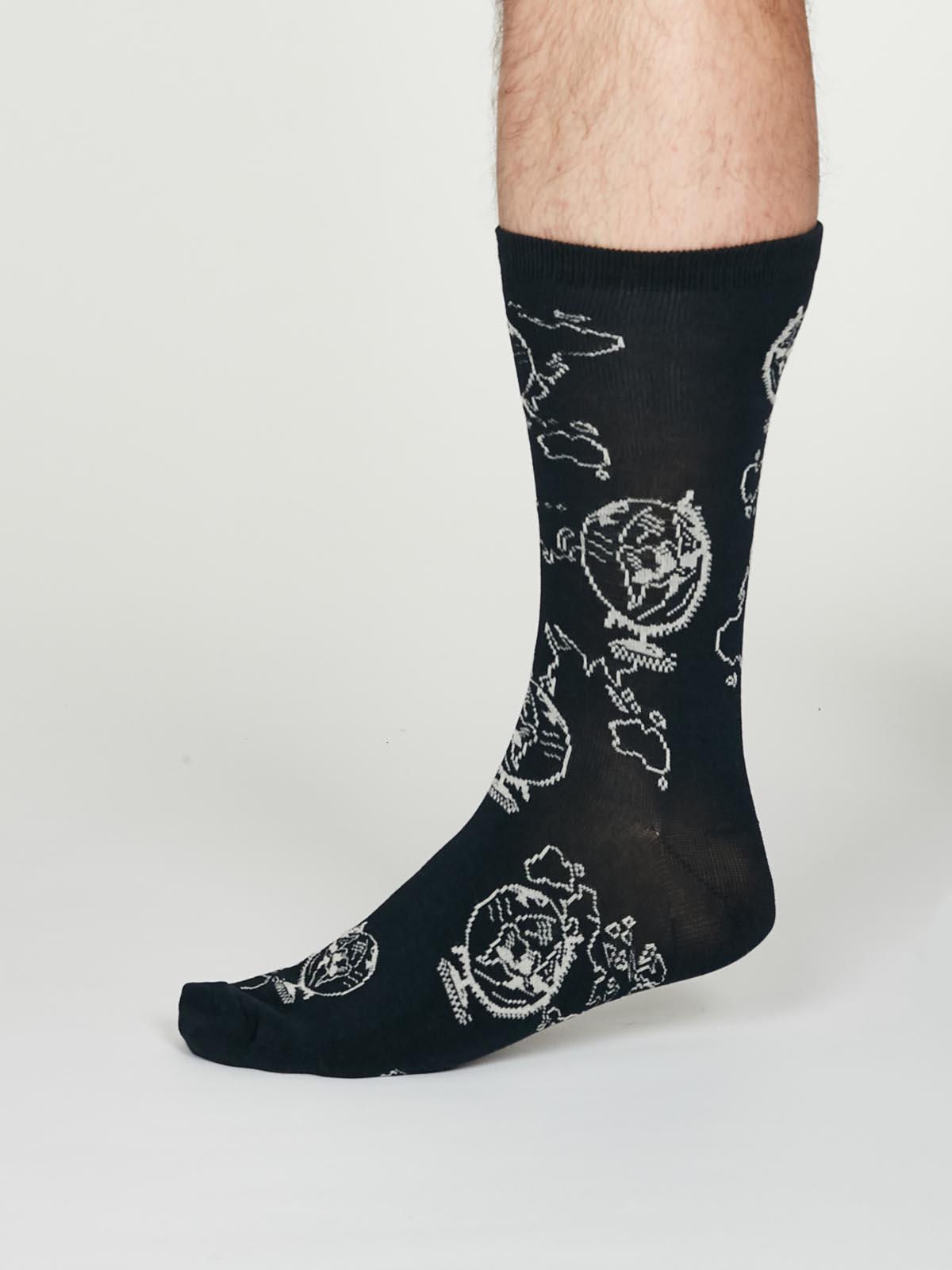 Thaddens Socks - Navy Blue - Thought Clothing UK