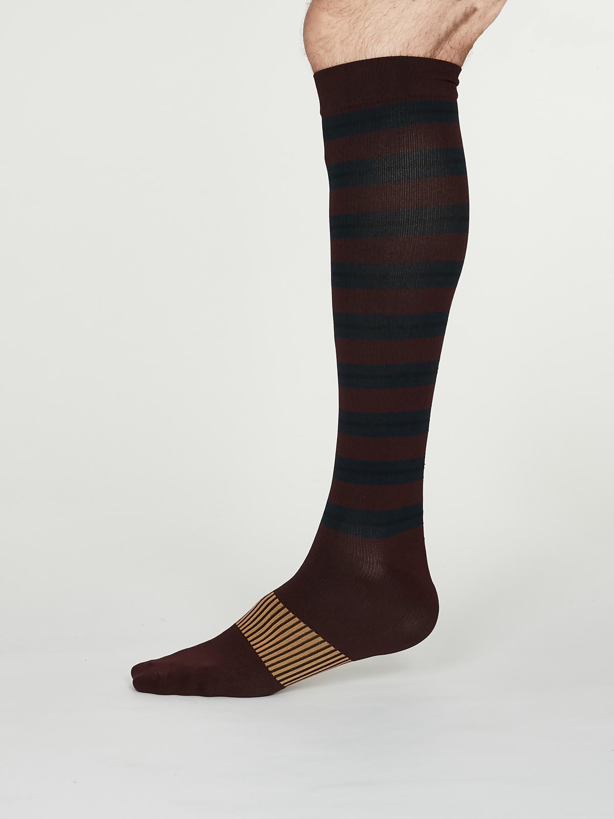 Thomas Compression Socks - Burgundy - Thought Clothing UK