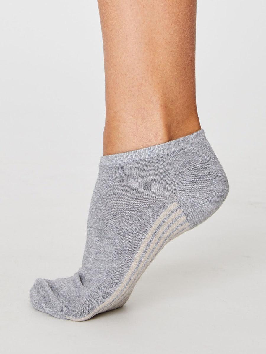 Solid Jane Socks - Mid Grey Marle - Thought Clothing UK