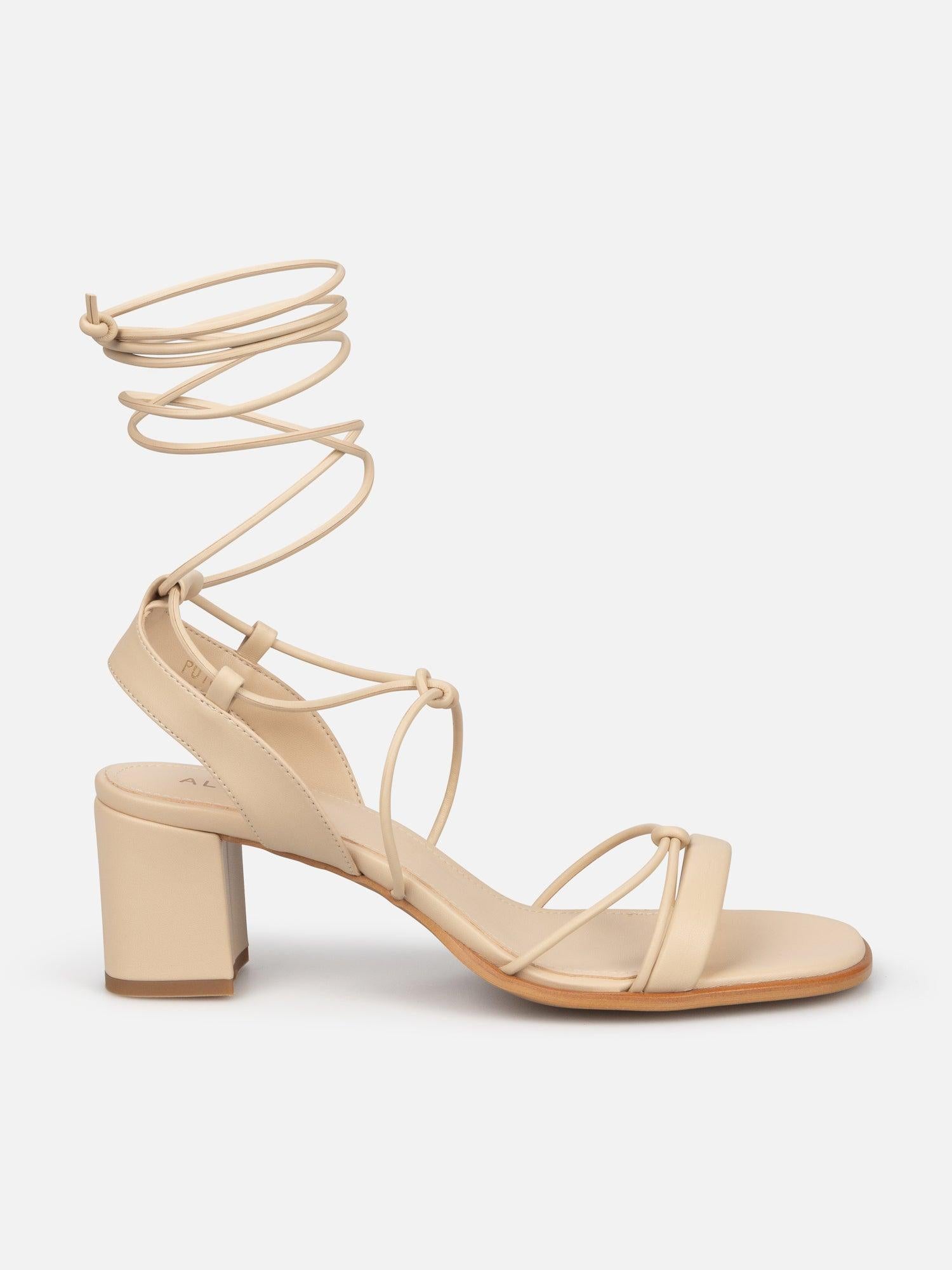 Alohas Sophie Corn Vegan Sand Strappy Sandals - Corn - Thought Clothing UK
