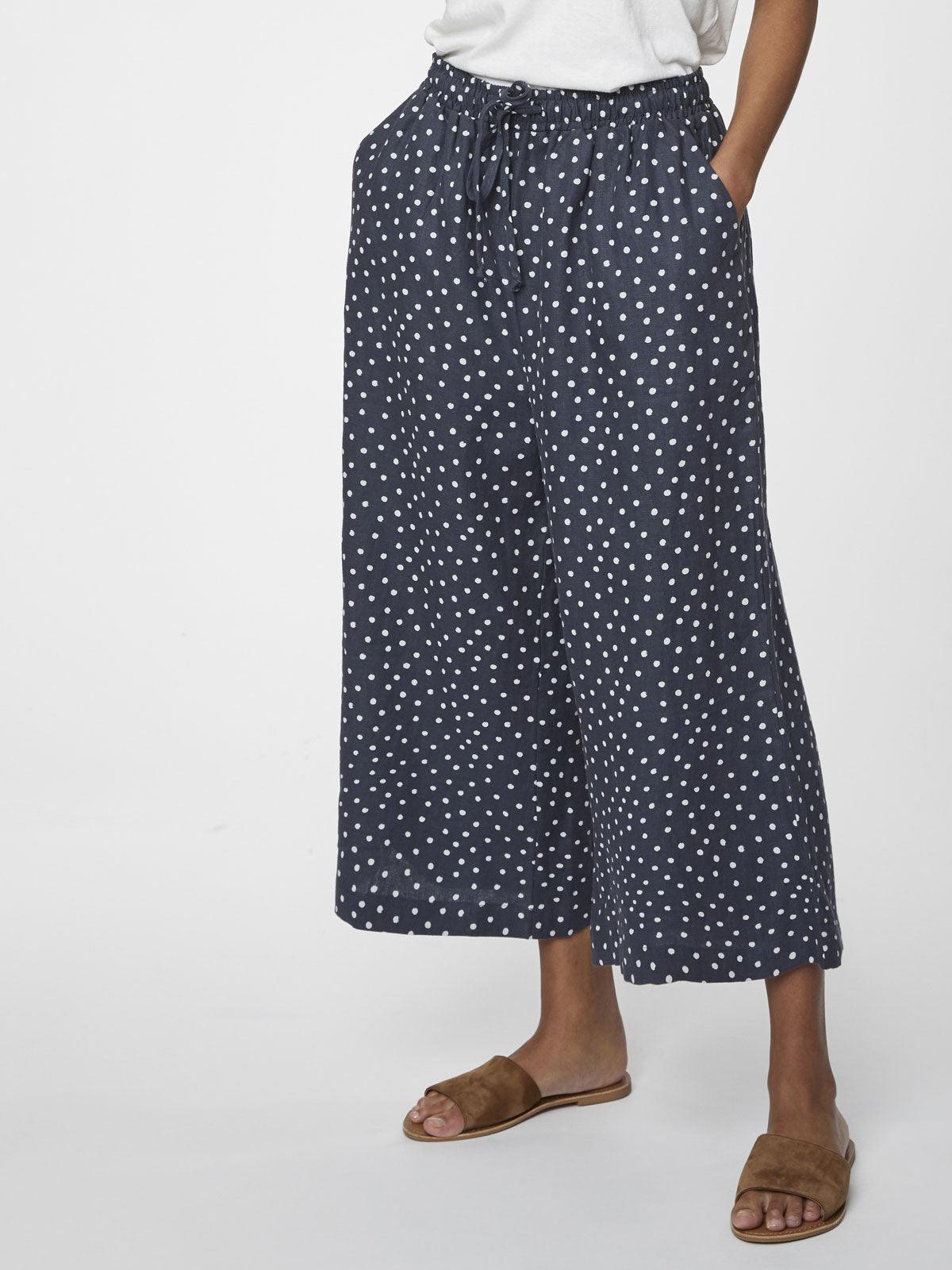 Miriam Culottes - Steel Blue - Thought Clothing UK